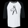 Adult Heavy Cotton™ Three-Quarter Raglan Sleeve T-Shirt Thumbnail
