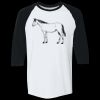 Adult Heavy Cotton™ Three-Quarter Raglan Sleeve T-Shirt Thumbnail