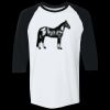 Adult Heavy Cotton™ Three-Quarter Raglan Sleeve T-Shirt Thumbnail