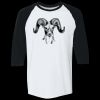 Adult Heavy Cotton™ Three-Quarter Raglan Sleeve T-Shirt Thumbnail