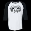 Adult Heavy Cotton™ Three-Quarter Raglan Sleeve T-Shirt Thumbnail
