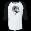 Adult Heavy Cotton™ Three-Quarter Raglan Sleeve T-Shirt Thumbnail