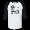 Adult Heavy Cotton™ Three-Quarter Raglan Sleeve T-Shirt Thumbnail