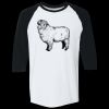 Adult Heavy Cotton™ Three-Quarter Raglan Sleeve T-Shirt Thumbnail