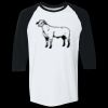 Adult Heavy Cotton™ Three-Quarter Raglan Sleeve T-Shirt Thumbnail