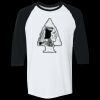 Adult Heavy Cotton™ Three-Quarter Raglan Sleeve T-Shirt Thumbnail